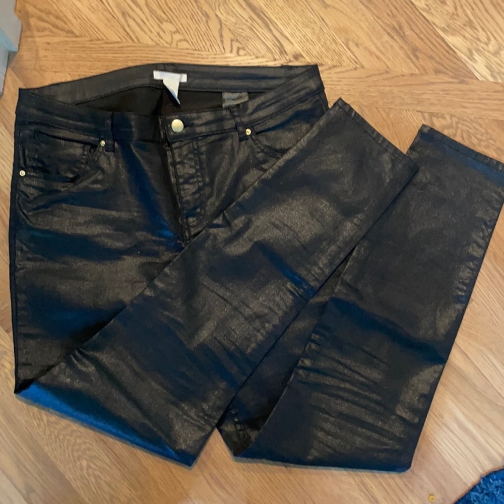 H&M pants , waxy , size 14